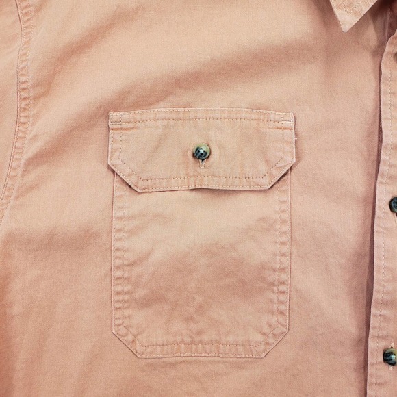 Wrangler Shirt‎ Mens XXL Orange Flex Western Workwear Cowboy Outdoors Casual - Picture 3 of 12
